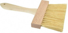 PRO-SOURCE - Tampico Surface Preparation Kalsomine Brush - 3" Bristle Length, 6" Wide, Wood Handle - USA Tool & Supply