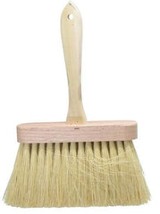 PRO-SOURCE - Tampico Surface Preparation Kalsomine Brush - 4" Bristle Length, 6-1/2" Wide, Wood Handle - USA Tool & Supply