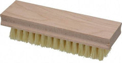 PRO-SOURCE - 6-1/2" OAL Hand & Fingernail Scrub Brush - Tampico Bristles, Hardwood Block - USA Tool & Supply