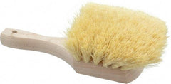 PRO-SOURCE - 2" Bristle Length, Tampico Utility Scrub Brush - 8" OAL, White, Hardwood Block - USA Tool & Supply