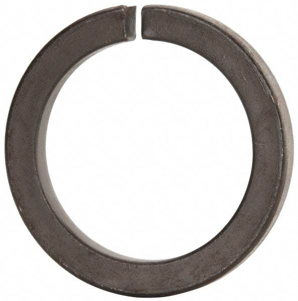 Value Collection - 3", 2.008" ID, 0.458" Thick Split Lock Washer - Grade 8 Spring Steel, Uncoated, 2.008" Min ID, 2.039" Max ID, 4.074" Max OD - USA Tool & Supply