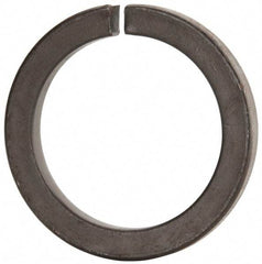 Value Collection - 3", 2.008" ID, 0.458" Thick Split Lock Washer - Grade 8 Spring Steel, Uncoated, 2.008" Min ID, 2.039" Max ID, 4.074" Max OD - USA Tool & Supply
