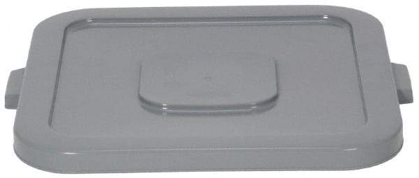 Continental - Square Lid for Use with 48 Gal Square Trash Cans - Gray, Structolene, For Huskee Trash Cans - USA Tool & Supply