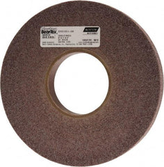 Norton - 8" Diam, 1" Face Width, 3" Center Hole, Medium Grade, Aluminum Oxide Deburring Wheel - Convolute, Hard Density 8 Grade, 4,500 RPM - USA Tool & Supply