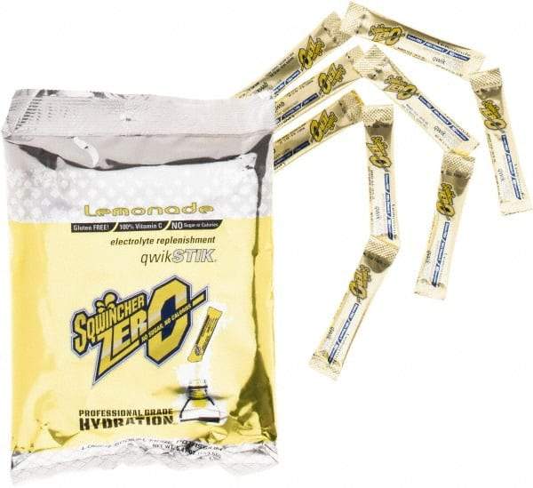 Sqwincher - 0.11 oz Packet Sugar Free Lemonade Activity Drink - Powdered, Yields 20 oz - USA Tool & Supply