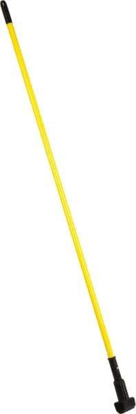 PRO-SOURCE - 60" Fiberglass Clamp Jaw Mop Handle - Polypropylene Connector, Use with Wet Mops - USA Tool & Supply