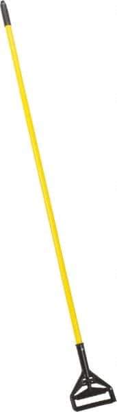 PRO-SOURCE - 60" Fiberglass Quick Connect Mop Handle - Polypropylene Connector, Use with Wet Mops - USA Tool & Supply