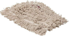 PRO-SOURCE - 36" Long x 5" Wide Yarn Blend Dust Mop Head - Snap-On, Red, Looped Head, Launderable - USA Tool & Supply