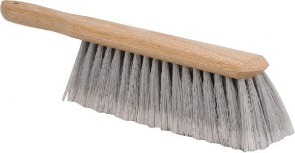 PRO-SOURCE - Plastic Counter Duster - 2-1/2" Bristle Length, 9" Long Head, Hardwood Handle, Gray - USA Tool & Supply