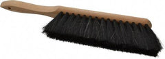 PRO-SOURCE - Horsehair Counter Duster - 2-1/2" Bristle Length, 8" Long Head, Hardwood Handle, Black - USA Tool & Supply