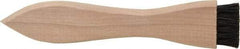 PRO-SOURCE - 4-3/4" OAL, Horsehair Dirt Brush - 1/2" Bristle Length, 7/8" Long x 1-3/32" Wide Head, Straight Hardwood Handle - USA Tool & Supply