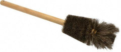 Made in USA - Tampico Food Service Brush - 5-3/4" x 4-1/2" Long x 4-1/2" Wide Head, 5-3/4" OAL, White, Wood Block - USA Tool & Supply