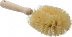 Made in USA - Tampico Food Service Brush - 3-1/2" x 3-1/2" Long x 3-1/2" Wide Head, 3-1/2" OAL, White, Wood Block - USA Tool & Supply