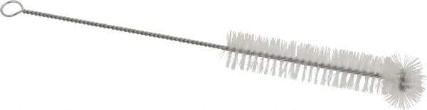 PRO-SOURCE - 3/4" Diam Nylon Tube Brush - 9" OAL, 3-1/2" Head Length, Wire Handle - USA Tool & Supply