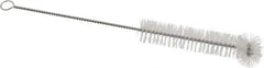 PRO-SOURCE - 3/4" Diam Nylon Tube Brush - 9" OAL, 3-1/2" Head Length, Wire Handle - USA Tool & Supply