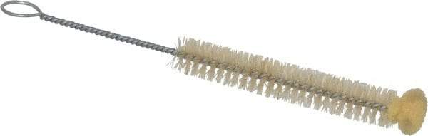 PRO-SOURCE - 1/2" Diam Sponge End, Tampico Tube Brush - 6-1/4" OAL, 3-1/4" Head Length, Wire Handle - USA Tool & Supply