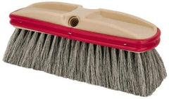 PRO-SOURCE - 10" Overall Length, Vehicle Wash Brush - Natural Colored Tampico Bristles - USA Tool & Supply