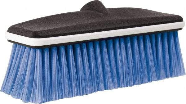 PRO-SOURCE - 10" Overall Length, Vehicle Wash Brush - Blue and Black, Plastic Bristles - USA Tool & Supply