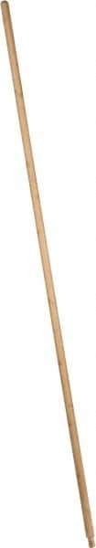 PRO-SOURCE - 48 x 7/8" Wood Handle for Push Brooms - Threaded Connection, Tan - USA Tool & Supply