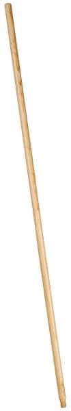 PRO-SOURCE - 54 x 15/16" Wood Handle for Push Brooms - Threaded Connection, Tan - USA Tool & Supply