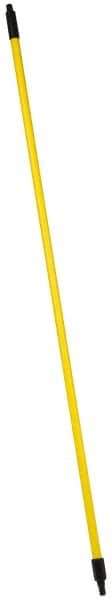 PRO-SOURCE - 60 x 1" Fiberglass Handle for Push Brooms - Threaded Connection, Yellow - USA Tool & Supply