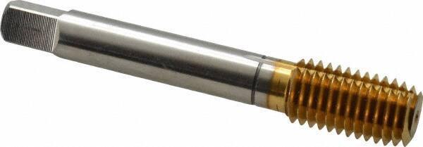 Balax - M14x2.00 Metric Coarse D7 Thread Limit Bottoming Thread Forming Tap - High Speed Steel, TiN Finish, 3-19/32" OAL, 1" Thread Length, Right Hand Thread, Series BXMB - USA Tool & Supply