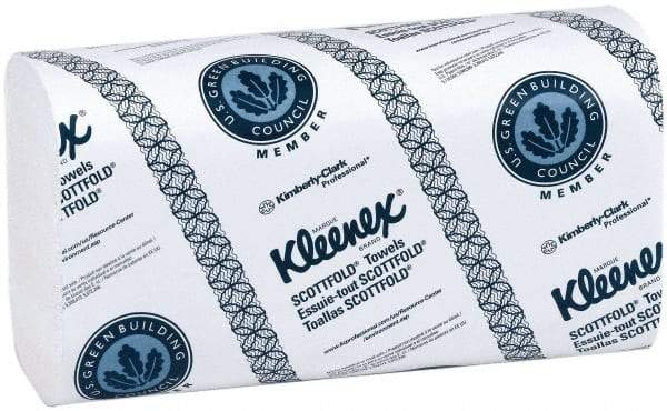 Kleenex - 1 Ply White Multi-Fold Paper Towels - 9-3/8" Wide - USA Tool & Supply