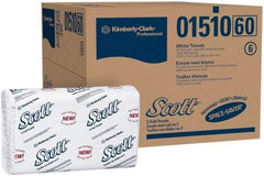 Scott - 1 Ply White C-Fold Paper Towels - 10-1/8" Wide - USA Tool & Supply