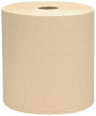 Scott - Hard Roll of 1 Ply Natural Paper Towels - 8" Wide, 800' Roll Length - USA Tool & Supply