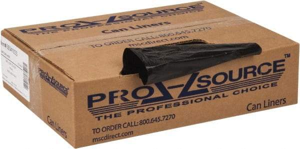 PRO-SOURCE - 0.6 mil Thick, Household/Office Trash Bags - 30" Wide x 36" High, Black - USA Tool & Supply