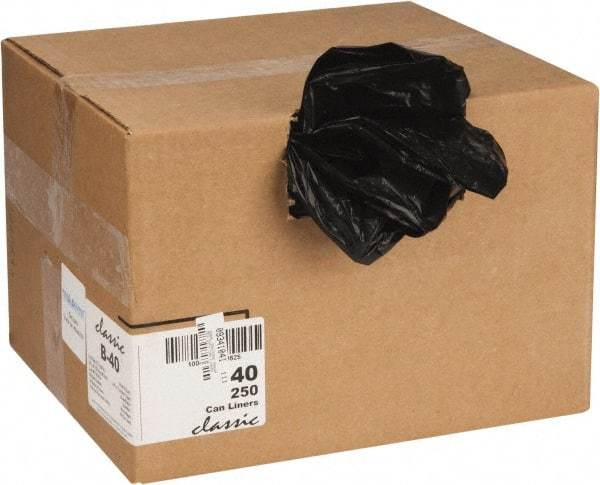 PRO-SOURCE - 0.65 mil Thick, Household/Office Trash Bags - 33" Wide x 39" High, Black - USA Tool & Supply