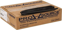 PRO-SOURCE - 0.8 mil Thick, Household/Office Trash Bags - 43" Wide x 48" High, Black - USA Tool & Supply