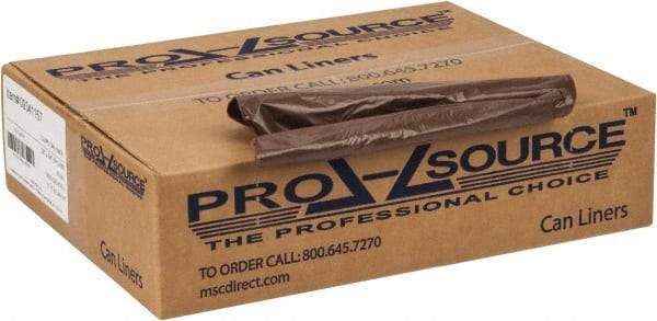 PRO-SOURCE - 0.8 mil Thick, Household/Office Trash Bags - 38" Wide x 58" High, Black - USA Tool & Supply