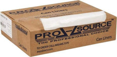 PRO-SOURCE - 0.8 mil Thick, Household/Office Trash Bags - 40" Wide x 46" High, Clear - USA Tool & Supply