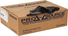 PRO-SOURCE - 1.25 mil Thick, Heavy-Duty Trash Bags - 43" Wide x 48" High, Black - USA Tool & Supply