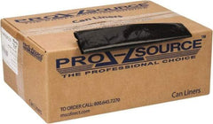 PRO-SOURCE - 1.25 mil Thick, Heavy-Duty Trash Bags - 38" Wide x 58" High, Black - USA Tool & Supply