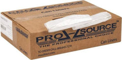 PRO-SOURCE - 0.31 mil Thick, Household/Office Trash Bags - 24" Wide x 24" High, Clear - USA Tool & Supply