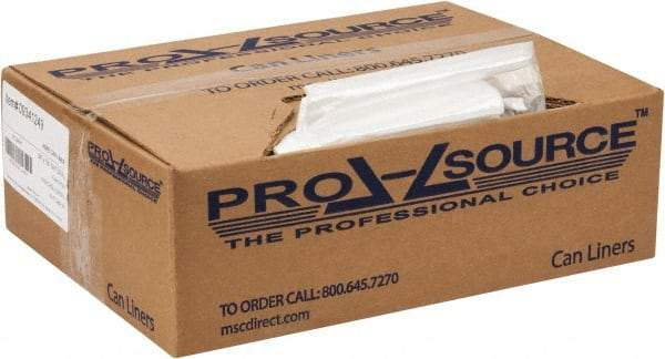 PRO-SOURCE - 0.31 mil Thick, Household/Office Trash Bags - 24" Wide x 33" High, Clear - USA Tool & Supply