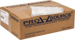 PRO-SOURCE - 0.39 mil Thick, Household/Office Trash Bags - 30" Wide x 37" High, Clear - USA Tool & Supply