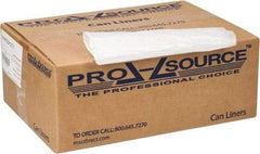 PRO-SOURCE - 0.43 mil Thick, Household/Office Trash Bags - 33" Wide x 40" High, Clear - USA Tool & Supply