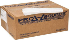 PRO-SOURCE - 1.75 mil Thick, Heavy-Duty Trash Bags - Linear Low-Density Polyethylene (LLDPE), 50" Wide x 60" High, Clear - USA Tool & Supply