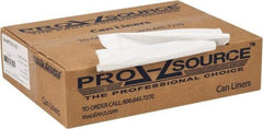 PRO-SOURCE - 0.8 mil Thick, Household/Office Trash Bags - 33" Wide x 39" High, White - USA Tool & Supply