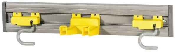 Rubbermaid - 4-1/4" Projection, Plastic Wall Strip Organizer - 18" OAL - USA Tool & Supply