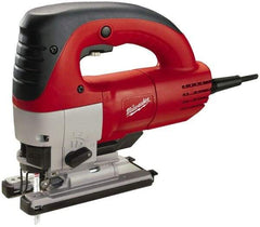 Milwaukee Tool - 6.5 Amp, 3,000 SPM, 1 Inch Stroke Length, Electric Jigsaw - 120V, 12.67 Ft. Cord Length, 45° Cutting Angle - USA Tool & Supply