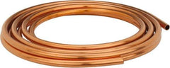 Mueller Industries - 20' Long, 1/2" OD x 3/8" ID, Copper Seamless Tube - 0.035" Wall Thickness, 0.198 Ft/Lb - USA Tool & Supply