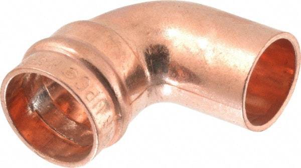 B&K Mueller - 1/2" Copper Pipe 90° Street Elbow - C x Ftg, Presoldered - USA Tool & Supply