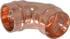 B&K Mueller - 1/2" Copper Pipe 90° Elbow - C x C, Presoldered - USA Tool & Supply