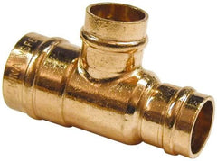 B&K Mueller - 3/4 x 1/2 x 3/4" Copper Pipe Tee - C x C x C, Presoldered - USA Tool & Supply