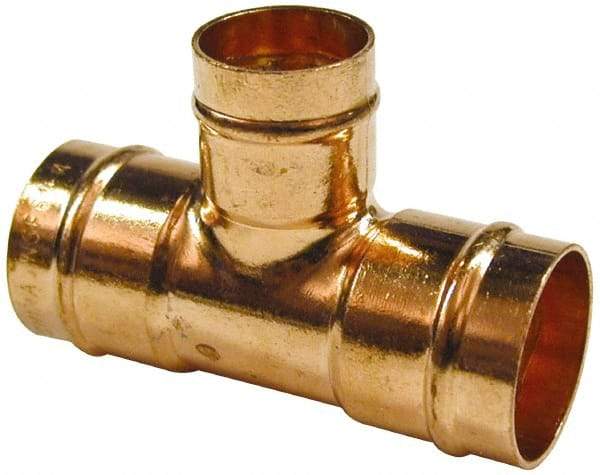 B&K Mueller - 1 x 1 x 3/4" Copper Pipe Tee - C x C x C, Presoldered - USA Tool & Supply