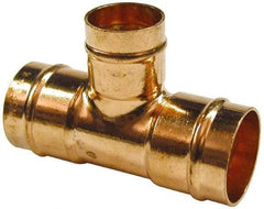 B&K Mueller - 1 x 1 x 3/4" Copper Pipe Tee - C x C x C, Presoldered - USA Tool & Supply